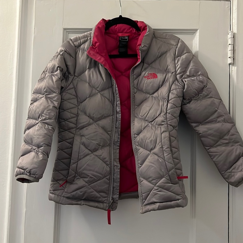The North Face Quilted Zip Puffer jacket Size L (14-16)